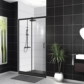 Душевая дверь в нишу UNO-195-BF-1-120-C-NERO Belbagno