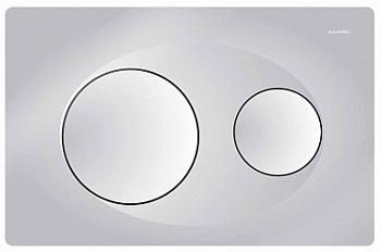 Панель смыва для инсталляции двойная, хром матовый AZ-8200-0010  Azario