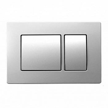 Панель смыва для инсталляции двойная, хром матовый AZ-8200-0030  Azario