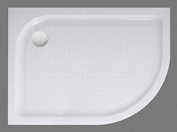 Душевой поддон радиальный асимметрич.120*80*15 цв. белый TRAY-BB-RH-120/80-550-15-W-L, Belbagno