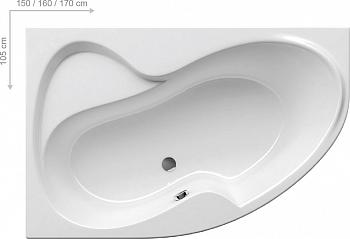 Ванна акриловая угловая ROSA II 150x105 правая CJ21000000 Ravak