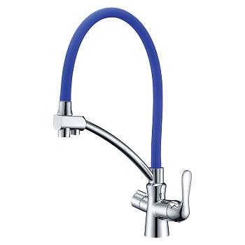 Смеситель для кухни  с подключением к фильтру с питьевой водой Comfort (LM3070C-Blue) Lemark