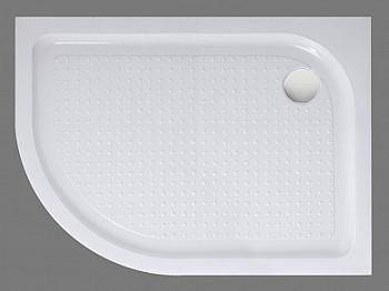 Душевой поддон радиальный асимметрич.100*80*15 цв. белый TRAY-BB-RH-100/80-550-15-W-L, Belbagno